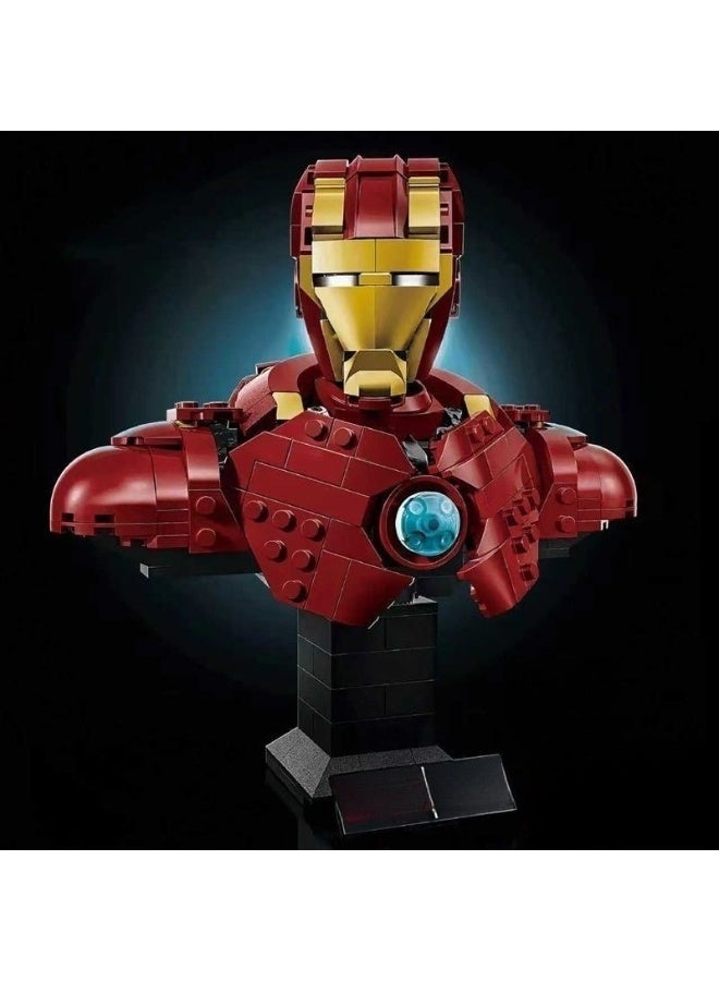 general Iron Man Assembly Building Bricks Classic Hero Figure Block Toy Sturdy Interlocking Smooth Burr-Free Kids Play Set - Image 1